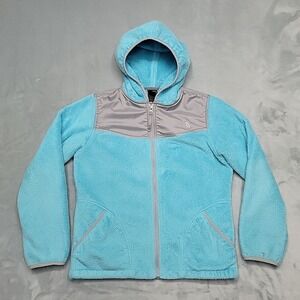 The North‎ Face Fleece Hoodie Girls XL Blue Oso Full Zip Winter Warm Jacket
